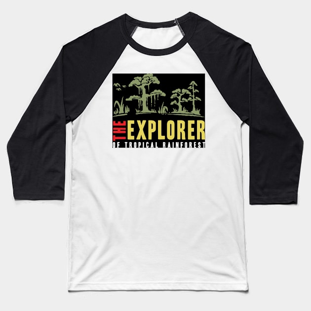 the explorer Baseball T-Shirt by Conqcreate Design